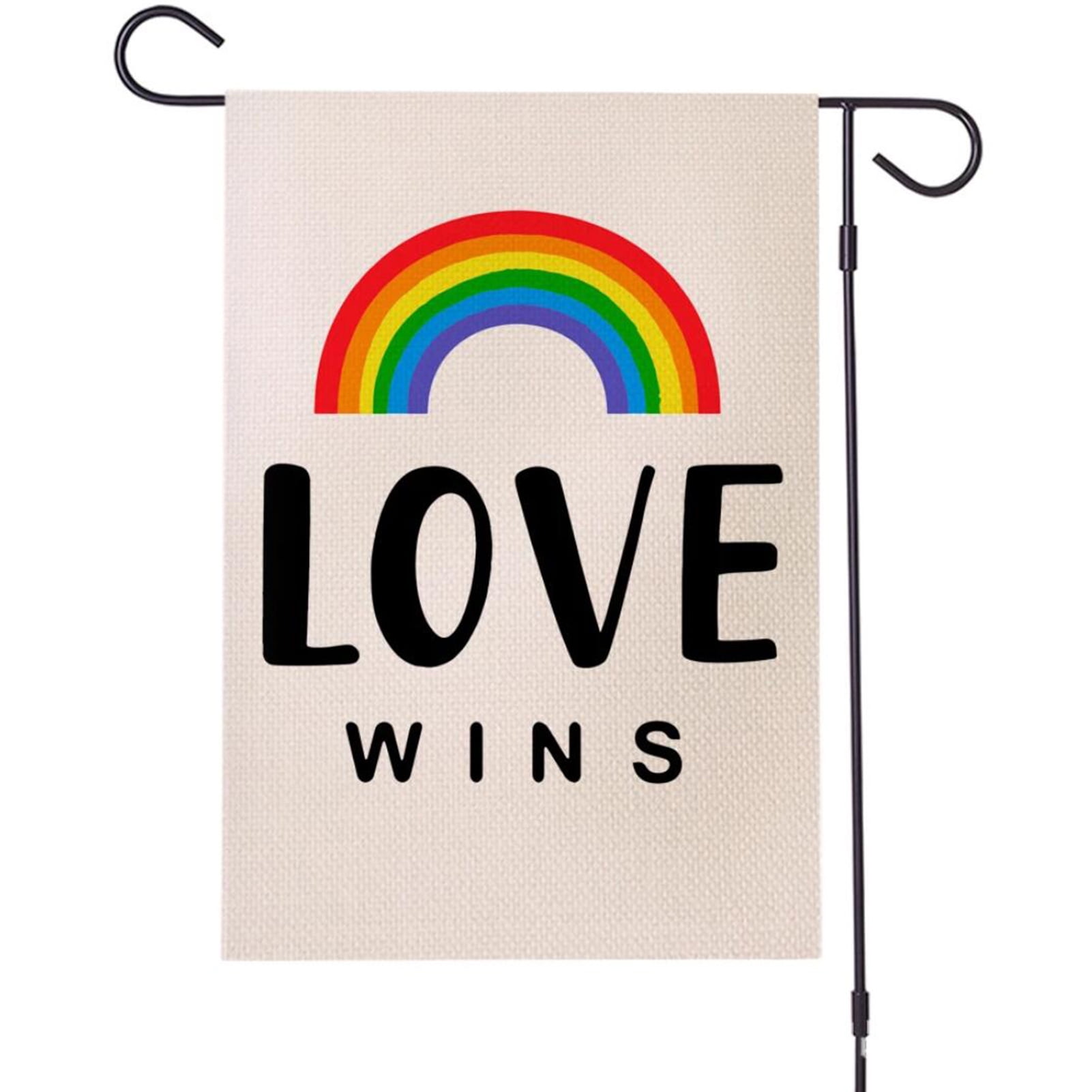 Imshie Rainbow Garden Flag Vertical Double Sided Pride Gay Pride Lesbian Lgbt Pansexual Flag