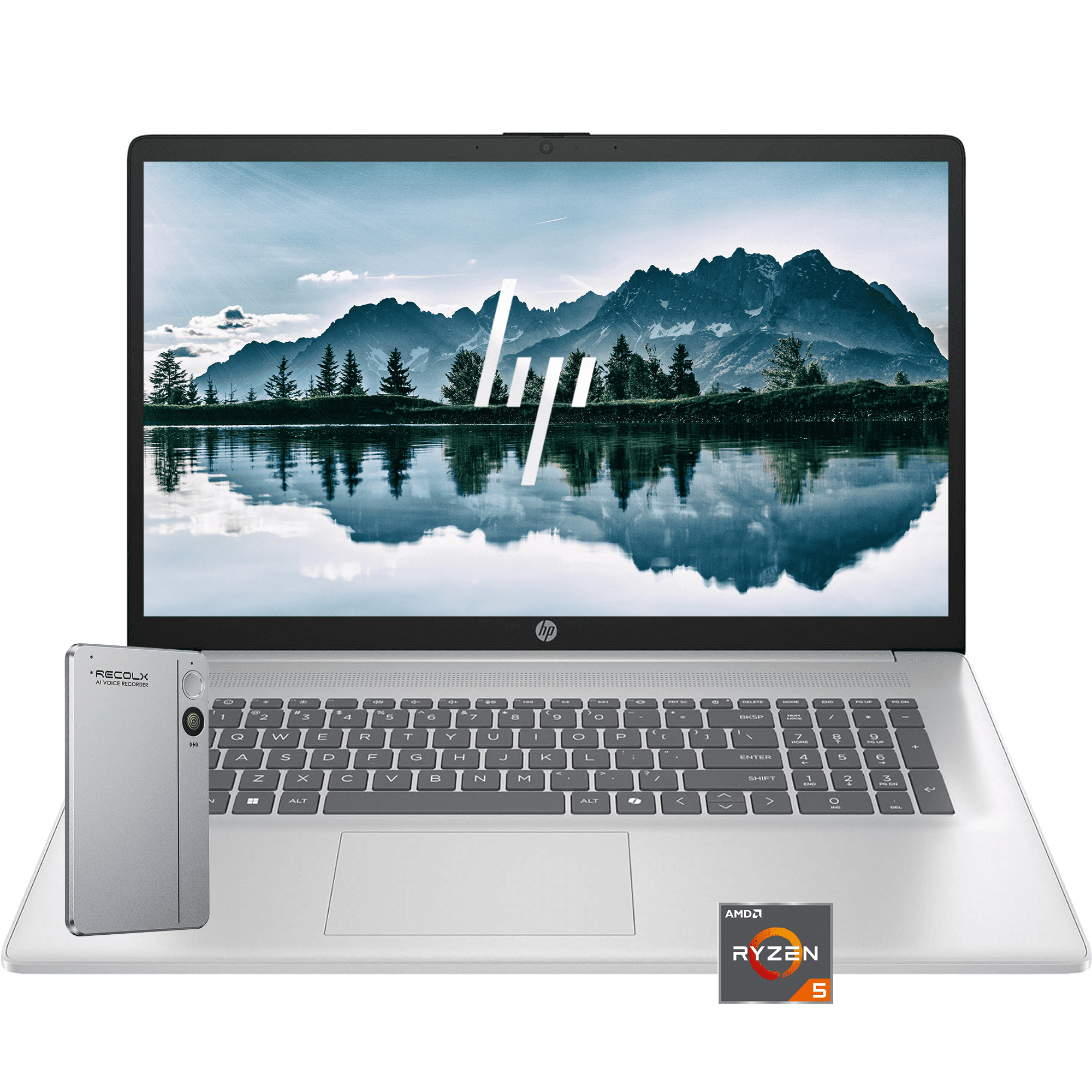 HP 17.3" FHD Laptop for Business and Students - AMD Ryzen 5 7430U,8GB RAM, 256GB SSD, Win 11 Home, Webcam, Wifi6, w/Accessory