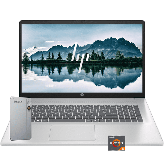 HP 17.3" FHD Laptop for Business and Students - AMD Ryzen 5 7430U,8GB RAM, 256GB SSD, Win 11 Home, Webcam, Wifi6, w/Accessory
