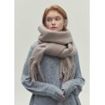 thumbnail image 2 of LinYooLi Winter Scarfs for Women Cold Weather Cashmere Feel Big Chunky Solid Scarf Oversized Thick Scarves, 2 of 5