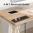 thumbnail image 6 of Mountable Power Strip Recessed Power Strip with Switch 2 Outlet 2 USB-A Multiple Protection Built in Conference Desk Counter Workbench for PC Home Electric Appliance, 6 of 11