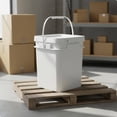 thumbnail image 2 of JWQFBC Square Bucket with Lid Versatile Use Square Bucket with Lid Fall Resistant Food Grade Storage Pail for Warehouse, Kitchen, Pantry, 2 of 10