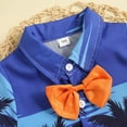 thumbnail image 4 of MEZZALL Toddler Baby Boy Clothes Shirt Tee Tops Bowtie Shorts Set Little Boys Clothing Summer Outfits, Sky Blue, 18-24 Months, 4 of 8