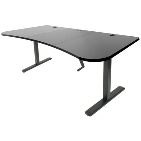 Black Height Adjustable Stand Up Desk Frame Crank System