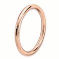 thumbnail image 3 of Sterling Silver Stackable Expressions Pink-plated Polished Ring Size 9, 3 of 3