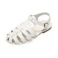 thumbnail image 2 of CHWshoes Closed Toe Sandals Women, Comfortable Fisherman Sandal for Womens Wide Width Summer Dressy Wedge with Adjustable Strap，White Size 40, 2 of 6