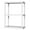 3 Shelf - White, variant on Gracious Living Solid 3-Shelf Storage, Fixed-Height Light-Duty Shelving, White
