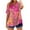 Pink 04, variant on Women's Button Down V Neck Tops Colorblock Graphic Short Sleeve Shirts for Women Loose Fit Casual Summer Blouses (M, Green)