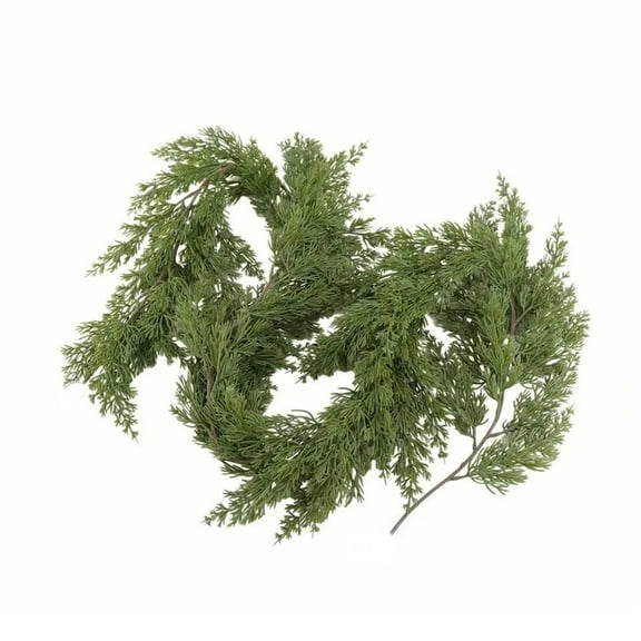 geerera 6FT Artificial Norfolk Pine Garland, Realistic Winter Greenery Garland, Faux Pine Table Garland, for Mantle Decor, Wall Display, Indoor Outdoor Use
