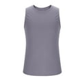 thumbnail image 5 of Dagegui Men's Sleeveless Mesh Tank Tops Quick Dry Gym Workout Muscle Tee Summer Cooling Athletic Tanks Big and Tall Running Hiking T-Shirts Time Limited Offer Gray,2XL, 5 of 6