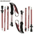 thumbnail image 6 of KORAMAN 1pair Collapsible Trekking Poles; 37-43" Adjustable Lightweight Quick-Lock Hiking Walking Sticks With Carrying Bags, 6 of 7