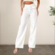 thumbnail image 2 of Pantalones extragrandes para mujer Spicy Girl Bolsillos de color sólido Cierre de cremallera Traje diario, 2 of 7