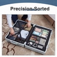 thumbnail image 3 of Luggage Sets 2 Piece Aluminium Frame PC ABS Hardside with Spinner Wheels PC+ABS Suitcase with TSA Lock 20 28 inch Carry on Luggage Silver, 3 of 9