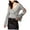 Grey - greymar, variant on MinkPink Womens Surplice Wrap Knit Sweater, Black, Large
