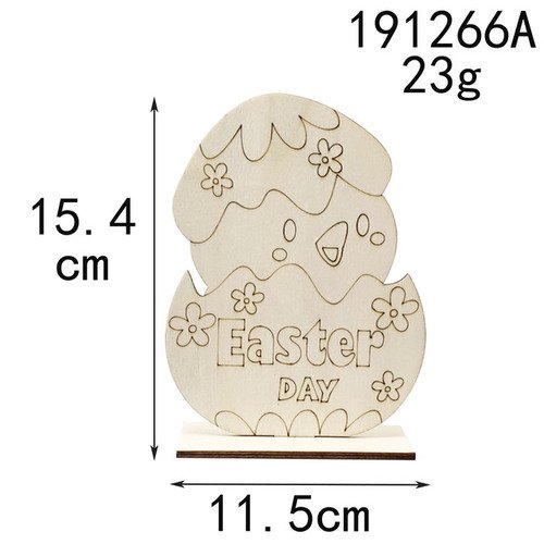 2023 Adornos de huevos impresos de Pascua lindo conejo doméstico