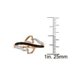 thumbnail image 2 of 1/10 Carat T.W. Cognac and White 10kt Rose Gold Diamond Heart Fashion Ring, 2 of 2