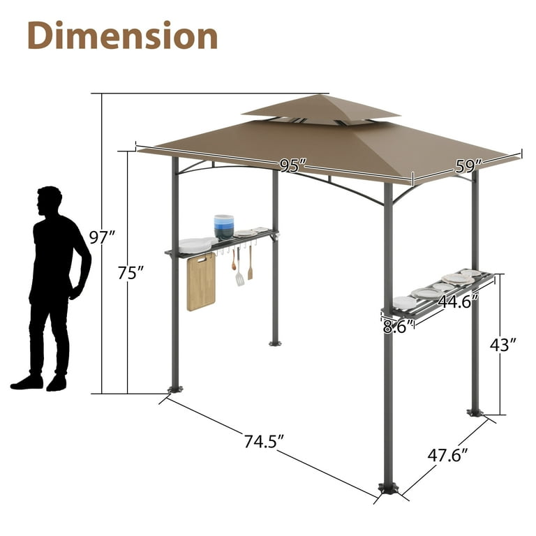 Bbq gazebo clearance walmart