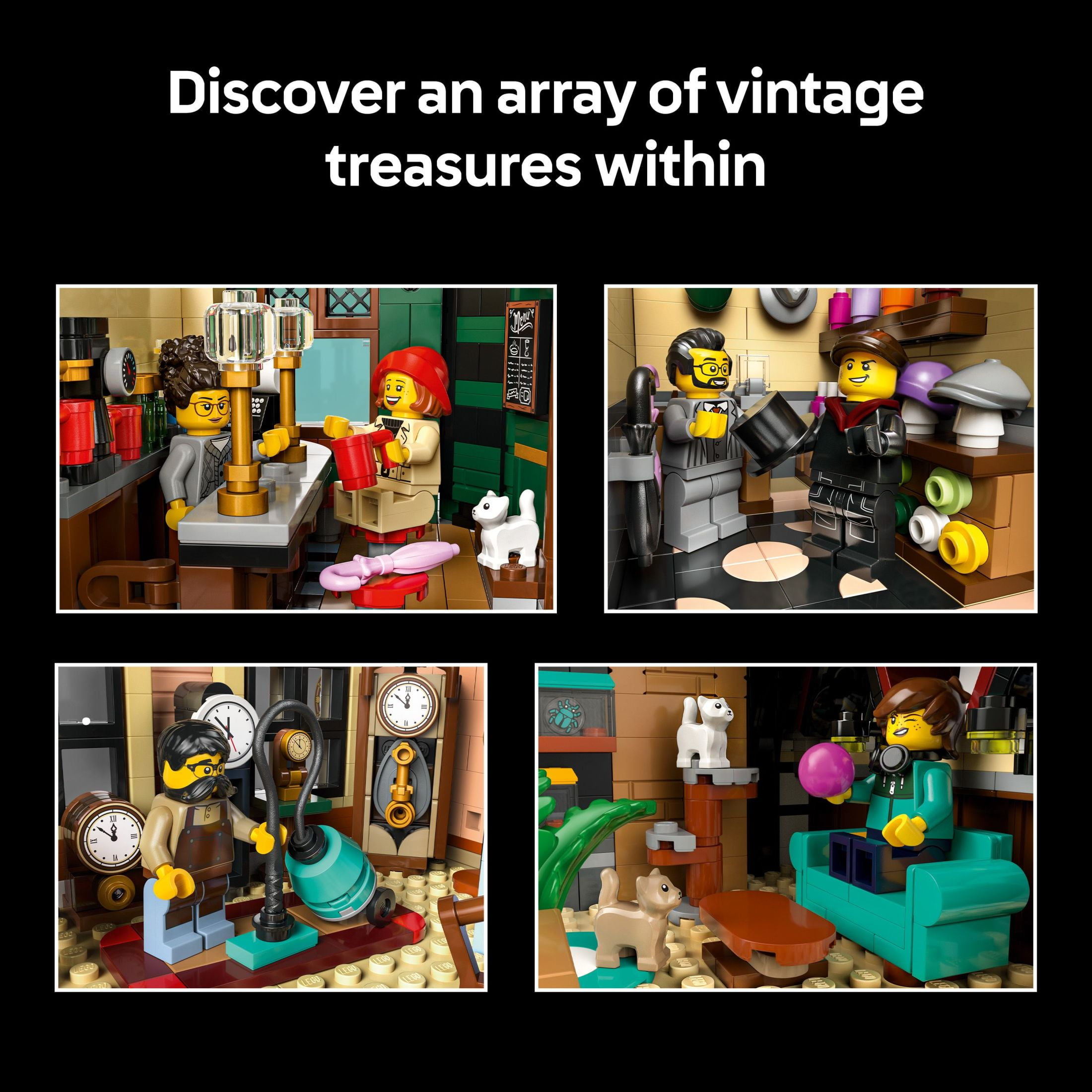 LEGO Icons Tudor Corner Building Set for Adults 18+ - DIY Miniature House Kit - Collectible Mini House Building Set for Men and Women - Crafting Gift for Adults -  10350