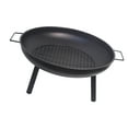 thumbnail image 1 of Chimenea redonda con antichispas para leña, parrilla para fogatas, brasero para jardín, barbacoa, patio, utensilios de cocina, 1 of 8