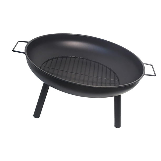 Fogata al aire libre,Fogata al aire libre con parrilla y pantalla antichispas,Fogata de leña para patio exterior,barbacoa,Chimenea para patio,porche,terraza,camping,barbacoa,Fogata con