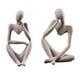 thumbnail image 1 of Figuras de estantería de estantería de 2 pieza figuras de escultura de , adornos huecos Zulema Figura pensador abstracto, 1 of 8