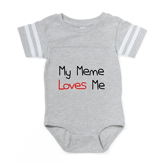 CafePress - Mema - Cute Infant Baby Football Bodysuit