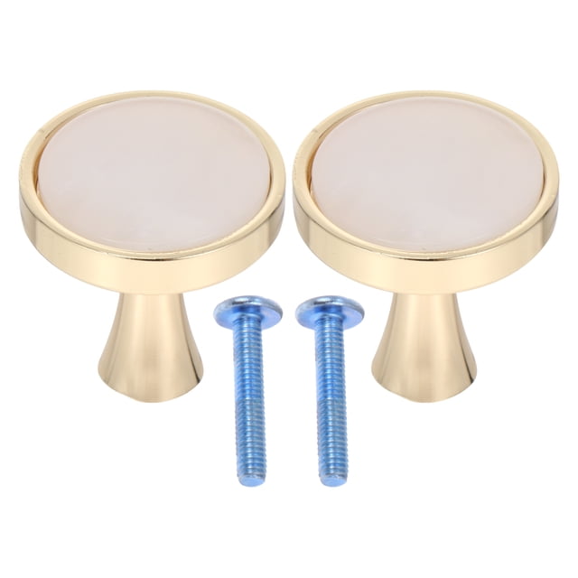 2 Pcs Boutons de Placard en Alliage de Zinc Solide Poignées Rondes pour Tiroir Porte