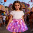 thumbnail image 2 of RMGVDSD Toddler Girl Skirts Girl Tutu Skirt Glow In The Dark Ballet Tutu Skirts For Girls Fluffy Ballet Dress Up Clothes For Kids Party Skirt One Size, 2 of 4