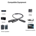 thumbnail image 4 of XLR Splitter Cable, 3 Pin XLR Female to Dual XLR Male Patch Y Cable Balanced Microphone Splitter Cord Audio Adaptor-50cm,1 x 3pin XLR Female to Dual XLR Male Y Splitter Cable,Black, 4 of 8
