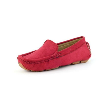 

Lacyhop Girls Uniform Casual Slip On Boat Shoe Unisex Party Fashion Driver Flats Nonslip Low Top Moccasins
