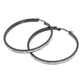 thumbnail image 1 of 1 Paire de Boucles d'Oreilles en Acier Titane Mode Femmes Boucles d'Oreilles Strass, 1 of 5