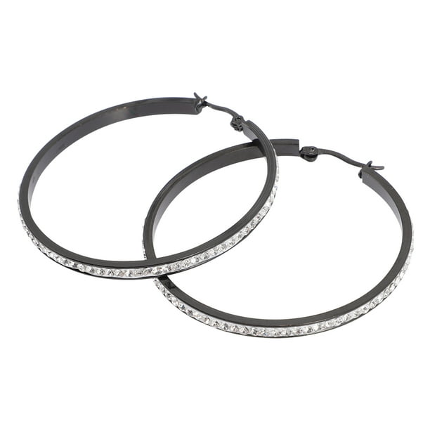 Earrings Hoop Large Ear Steel Circle Hoops Earring Drop Stainless