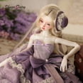 thumbnail image 5 of Sadie 1/4 Ball Jointed Doll Sadie Fullset B Bariy Big Chest BJD Purple Lolita Cake Dress with Hat  Elegant Female, 5 of 7