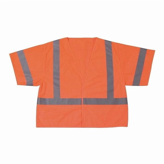 Manufacturer Varies XL Class 3 High Visibility Vest, Orange 1YAR4