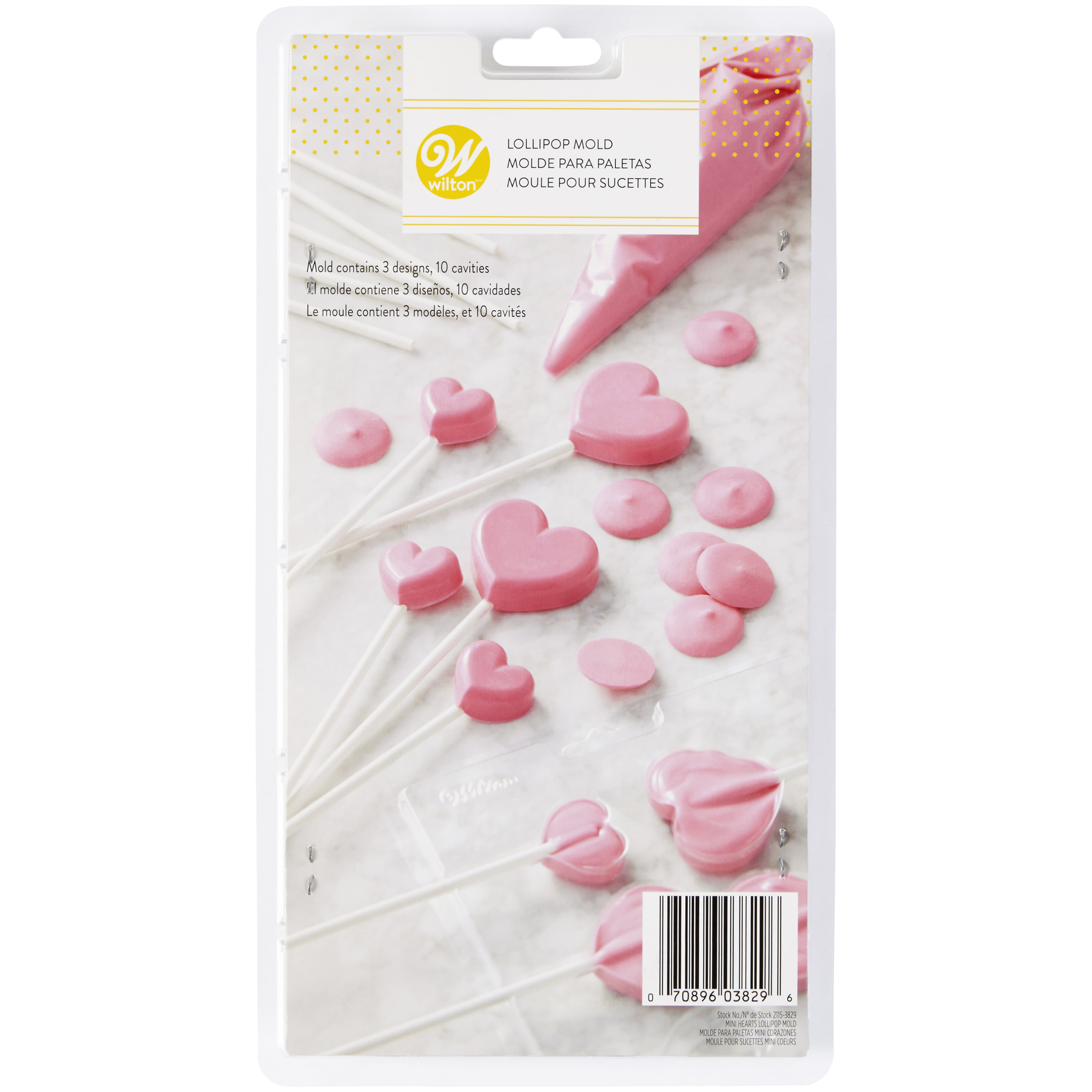 Heart Lollipop Molds for Valentine’s Day – 3 Pack Double Hearts Candy  Chocolate Silicone Mold
