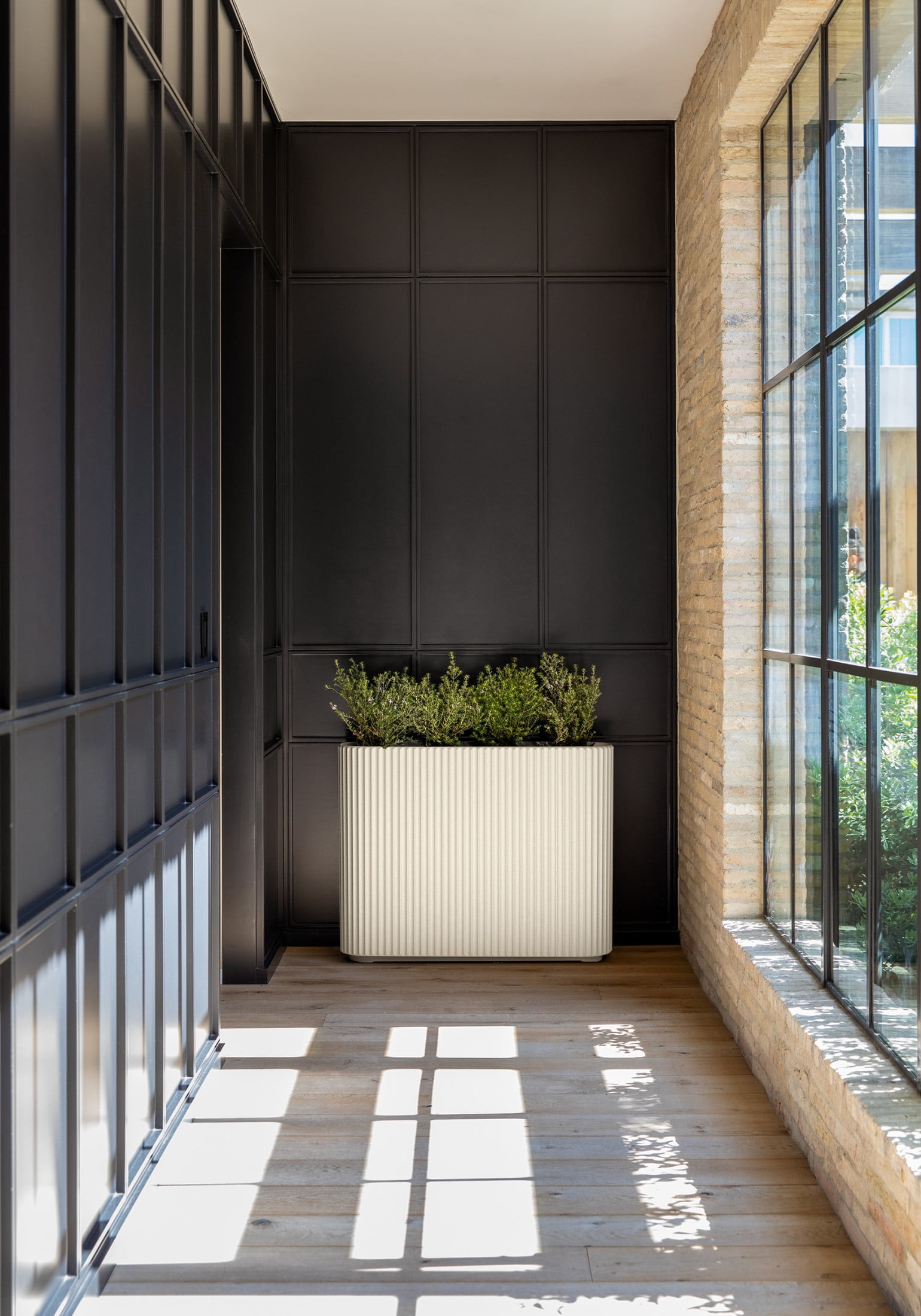 Veradek Demi Series Span 36" Plastic-Stone Planter - (Sand)