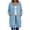 *Light Blue^, variant on ClodeEU Women's Drawstring Zip Up Long Sleeve Hoodie Sweatshirt with Pocket ,Casual Loose Long Outcoat Gray^,Women's Plus XXL