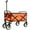 Orange Left, variant on BOFANG Outdoor Foldable Wagon Cart with All-Terrain 360-Degree Swivel Wheels Orange Left
