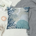 thumbnail image 2 of COMIO Summer Coastal Throw Pillow Covers outdoor Decorative, Nautical Beach Ocean Themed Throw Pillows Blue Starfish Coral Pillowcase Farmhouse Lumbar Cushion Cover for Home Couch Bed, 2 of 5