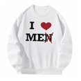 thumbnail image 4 of Sudadera para mujer, jersey, ropa de otoño, ropa de calle elegante, regalo, cuello redondo, camisetas de manga larga para caminar por la calle, , xxl, 4 of 10