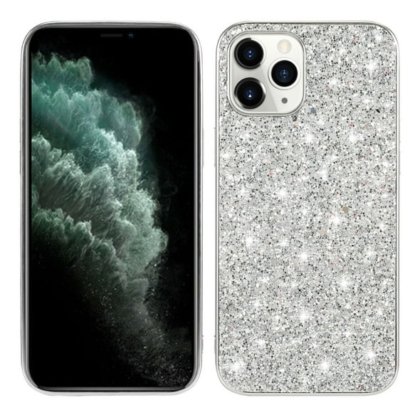 For iPhone 14 Pro Case Shockproof Luxury Glitter Bling Plating TPU Rubber Slim Phone Cover