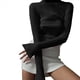 thumbnail image 3 of Tops Transparentes de Larga Plisados para Mujer Negro M, 3 of 7
