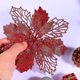 thumbnail image 4 of 10 piezas de adornos de flor de Pascua con purpurina, adornos para árbol de Navidad, colgante para árbol de Navidad, flores artificiales de Navidad, decoración de corona navideña para árbol de Navidad, 4 of 5