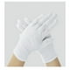 thumbnail image 3 of Guantes de algodón, 5 pares (10 piezas) de guantes de algodón blanco para mujeres y hombres, guantes de algodón elásticos lavables para joyería de monedas secas, color plateado, 3 of 5