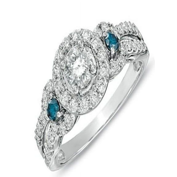 Elegant Antique Diamond Wedding Ring 1.00 Carat Round Cut Diamond on White Gold