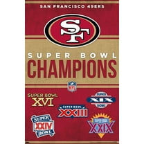 NFL San Francisco 49ers - Champions 23 Wall Poster, 14.725" x 22.375"