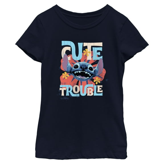 Girls Lilo & Stitch Cutest Troublemaker T Shirt