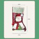 thumbnail image 2 of 3 medias navideñas con diseño de Papá Noel, muñeco de nieve y reno, compatibles con decoraciones navideñas, 2 of 5