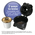 thumbnail image 3 of Hamilton Beach FlexBrew Sinlge Serve Coffee Maker, K Cup Pod Compatible & Grounds, 14 oz. Reservoir, Black & Stainless, 3 of 8