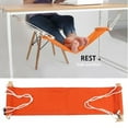 thumbnail image 2 of LEORX Foot Hammock for Under Desk 1Pack Orange Cloth, 2 of 7